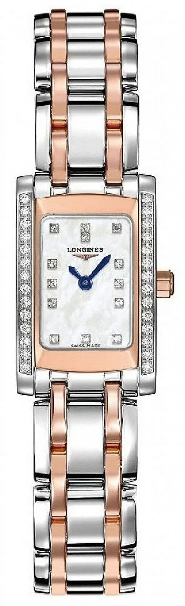 Women's Diamond Watch DolceVita Rose Gold L5.158.5.89.7 Longines Steel
