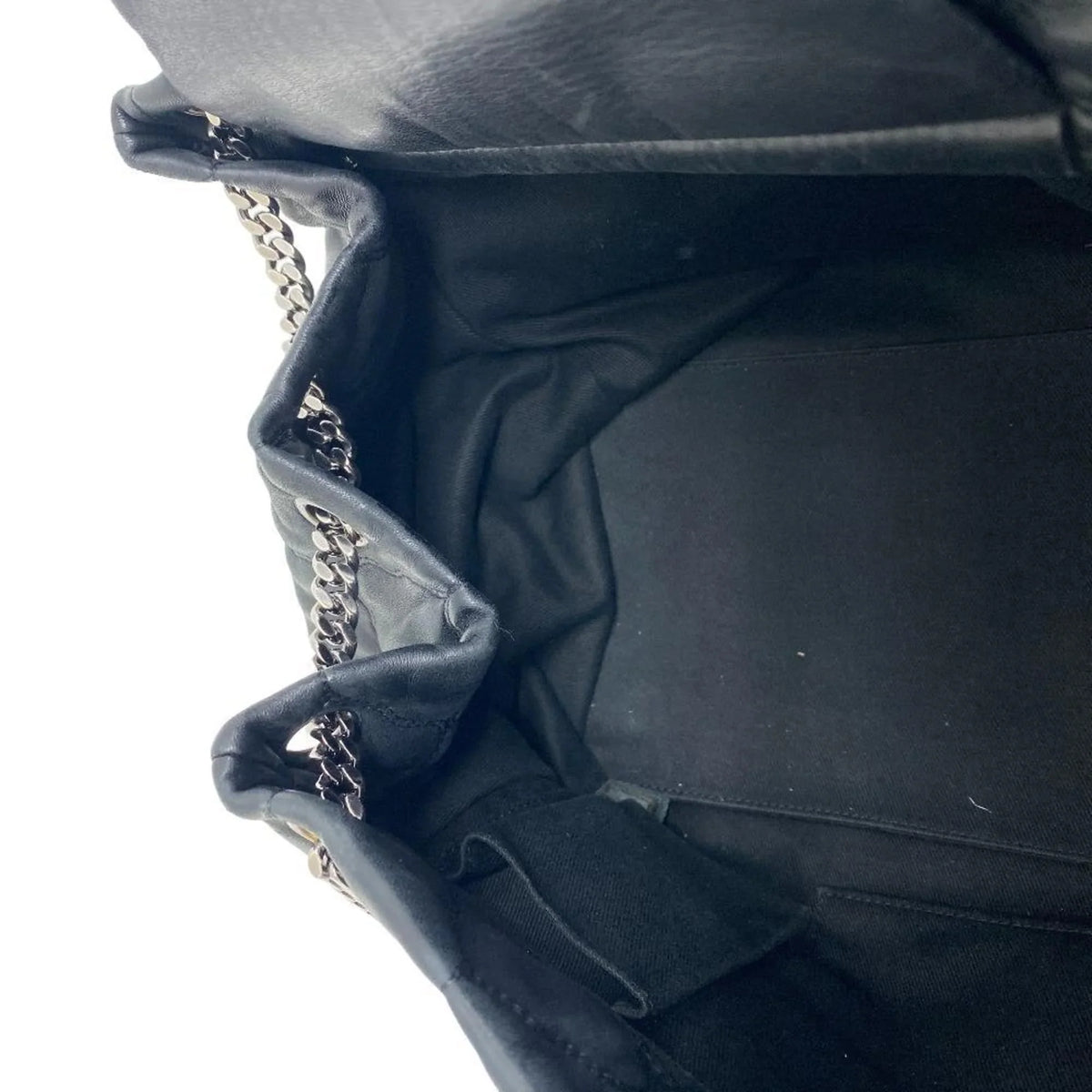 Z0005974 Pre-Owned Bubble Mark Handbag Women's Coco Chain Shoulder Black Quilt (Fair)