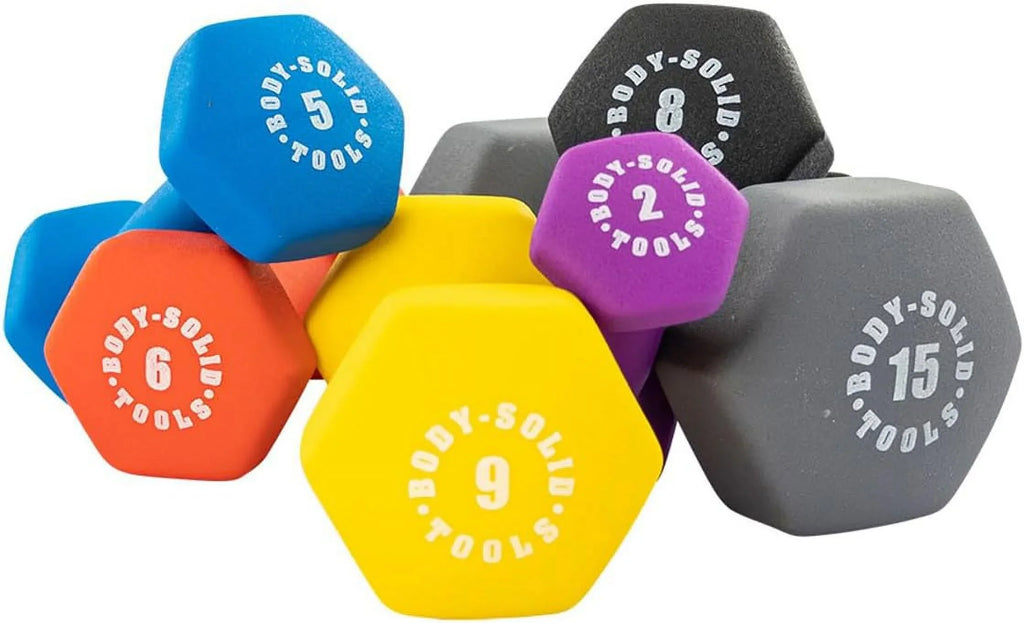 Hex Neoprene End Dumbbells, Women, For For Dumbbell & Pilates Therapy, Physical Weights Training, And Aerobic Orange, Hand Pair Tools Weights (BSTND10PR) Weight Set 10Lbs.
