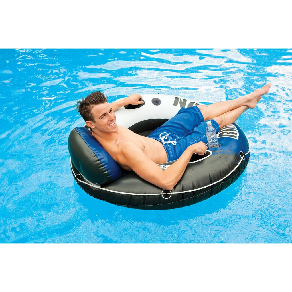 Floating 1-Person Raft Tube Inflatable Lake/Pool Pack) for Intex (15 Run River