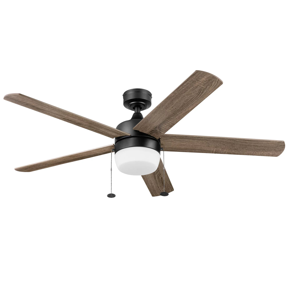 Reverse with Gardens Color Homes Temperature Indoor Light, Ceiling 52" & Airflow Black & Fan Adjustable Pearce Better