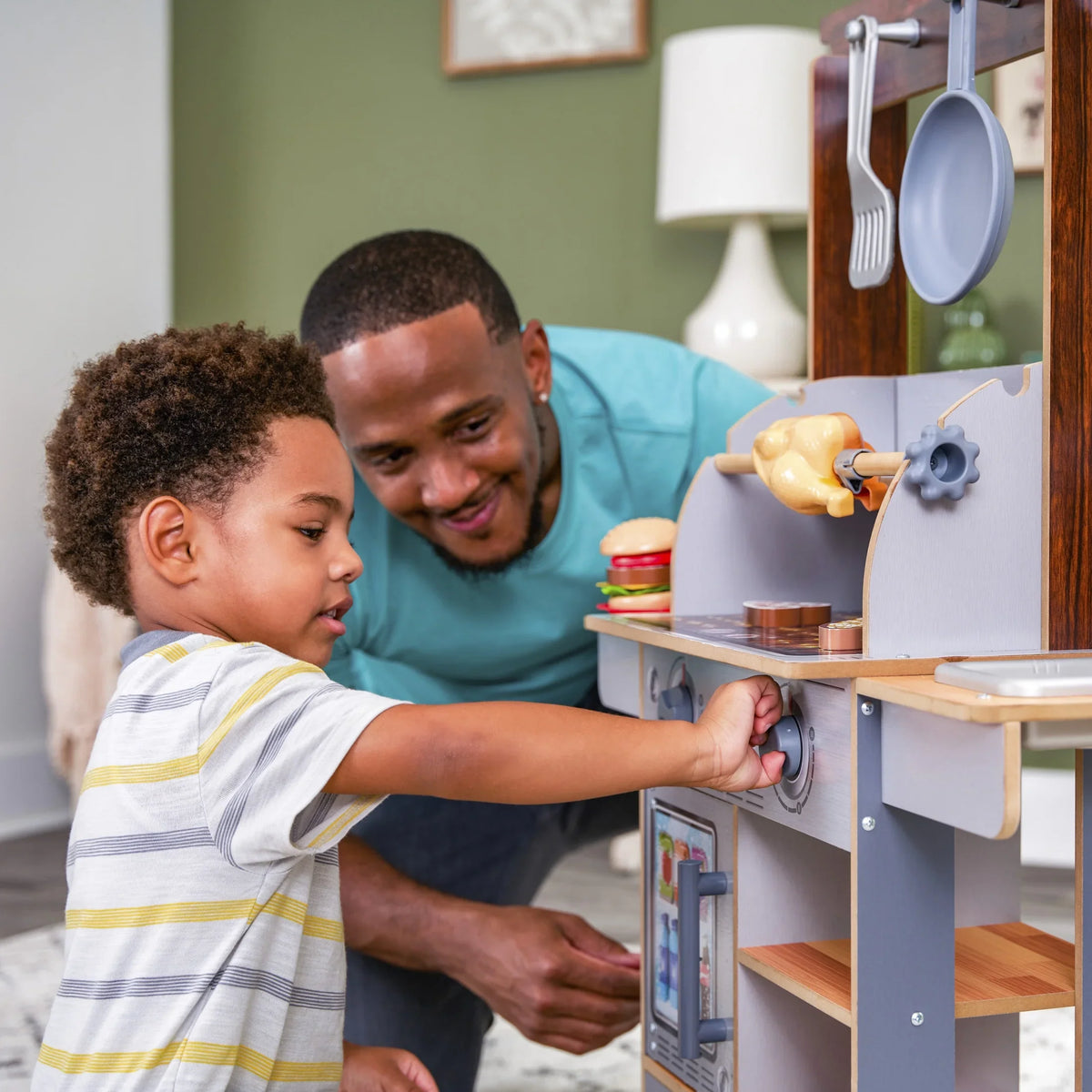 Accessories Grill Spin Food KidKraft with Kitchen Wooden Water-Reveal & & 21 & Play Reveal