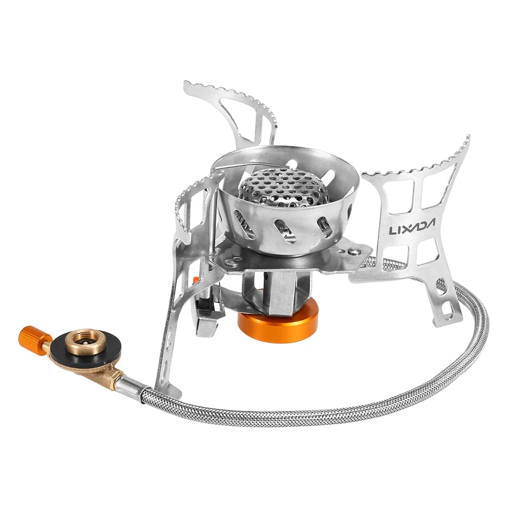 Gas Gas Windproof Adapter Split Head Camping Cooking Portable Foldable Conversion with Meterk Outdoor