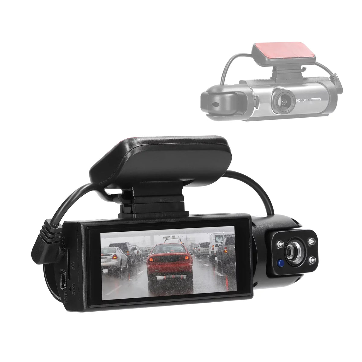 Lens Angle 170 Multi-language Detection Dash Meterk Camcorder Car Motion Video Recorder Recorder Wide Car Night DVR Degree Dual Auto Car Viewing Cam