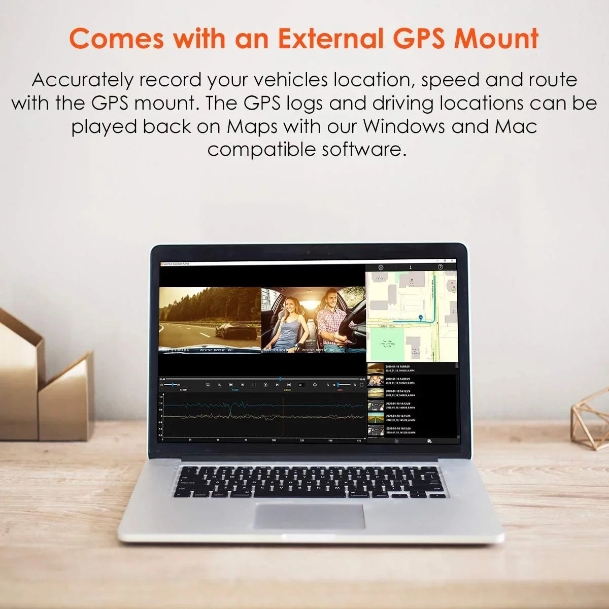 Camera Dash w/ | N2S Dash Vantrue GPS | Infrared 4K Inside Front NV Cam and