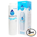 Filter Water Admiral Compatible 3-Pack UKF8001 Replacement Filter LSD2615HEB with Fridge for Refrigerator Admiral Cartridge - Water