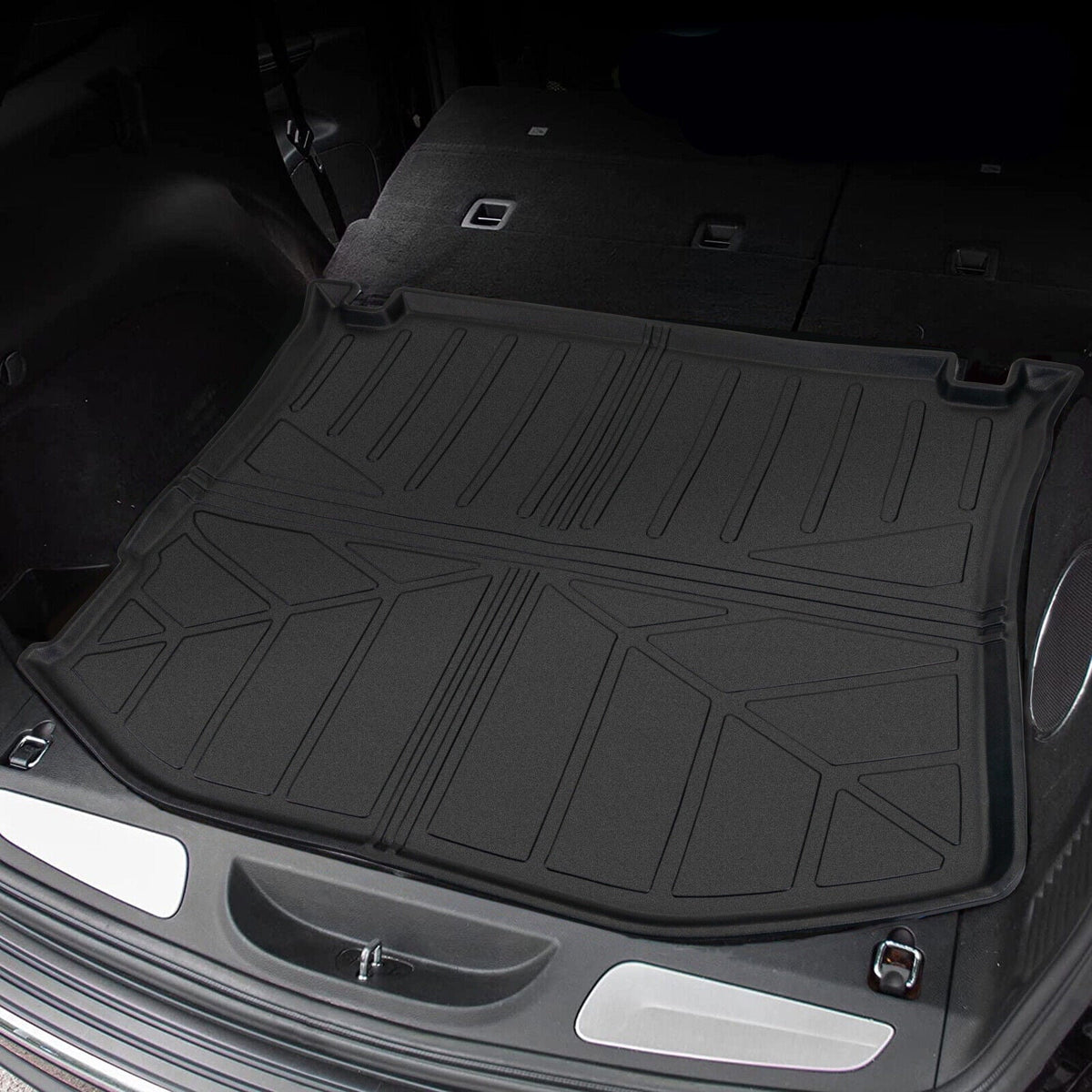 All Trunk Mat Cargo Rear Protector TPE Carpet Liner Rubber Cargo Custom Cherokee Jeep Black 2011-2022 Floor Car Fit Weather Grand