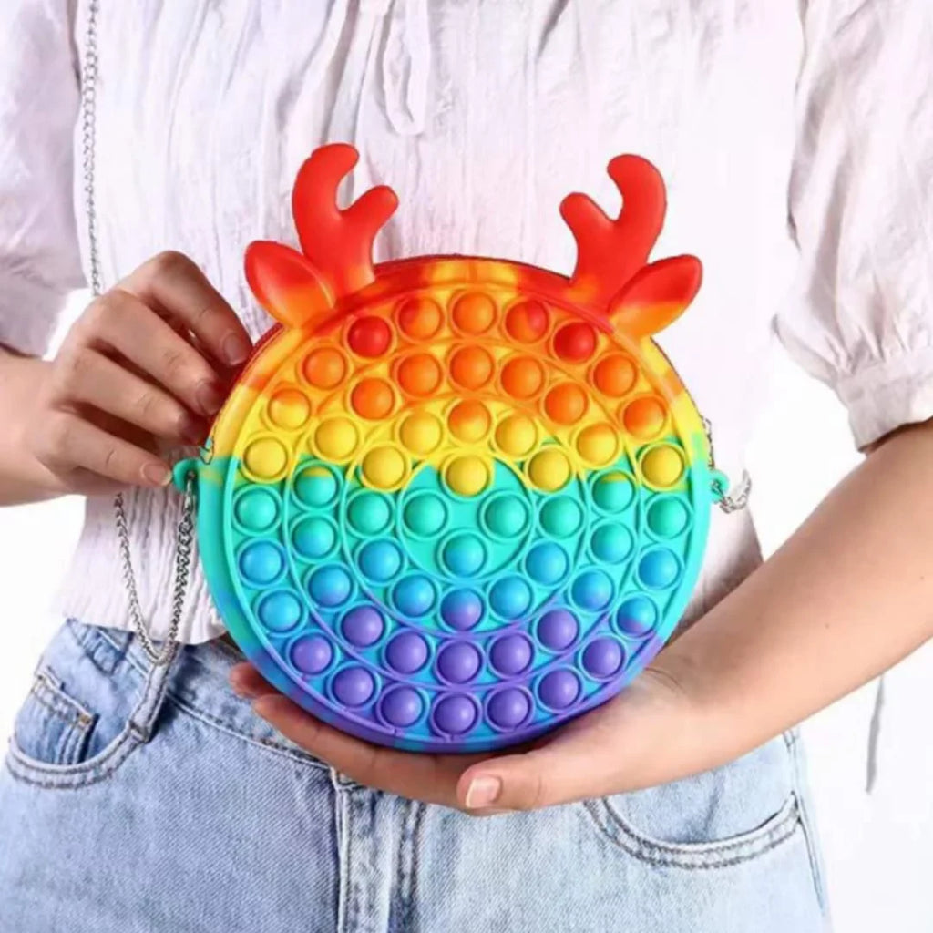 Perfect Teens Rainbow and Popits Gifts Women for Mouse Red Popits Large Matching Handbag, with