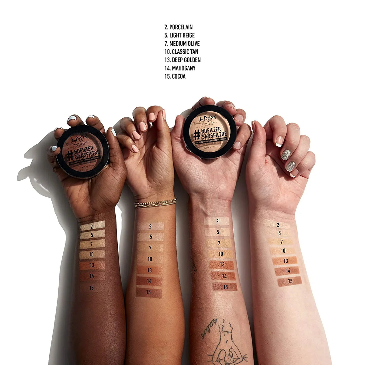 Setting Pressed Powder NYX 9.6g - Medium Powder, - Olive, Finishing NoFilter