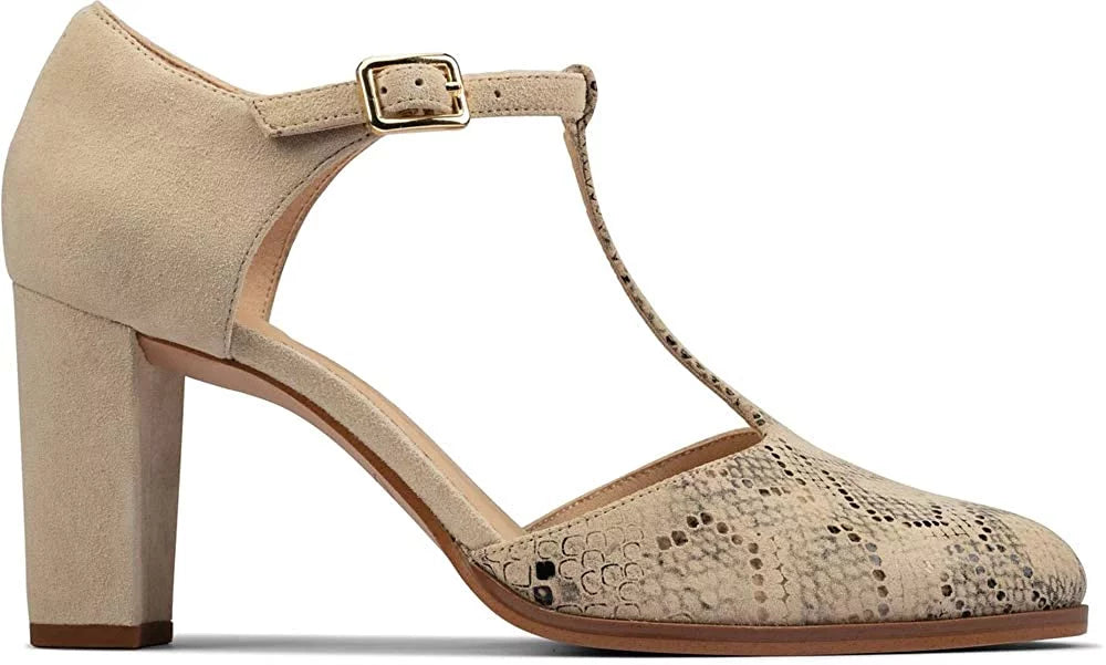 Adult 26156390 6.5 Taupe Women Women CLARKS Combi Snake