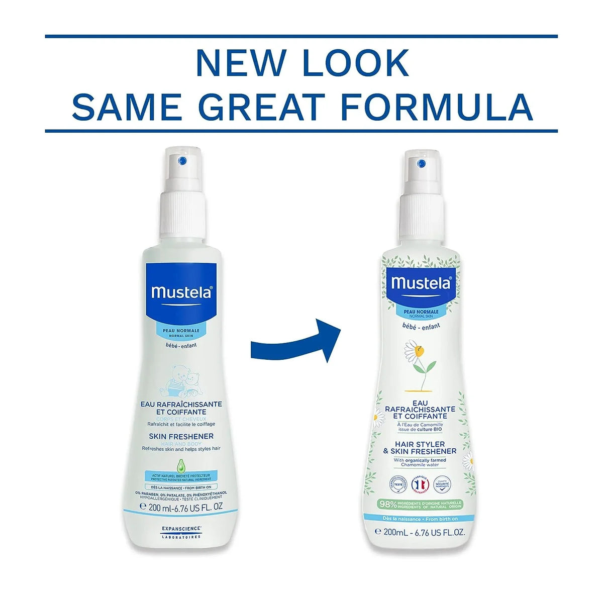 with - Freshener Chamomile Avocado & Vegan 6.76 fl. oz. Baby Mustela Hypoallergenic - Styler - Water & & Hair Natural Skin