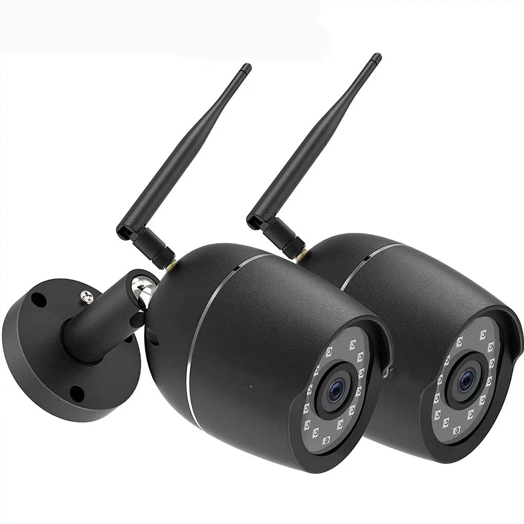 1080P Alert Home Audio, WiFi 2 Security Bullet Cameras for Cameras, Detection Outdoor Metal Camera Pack Two-Way Motion Waterproof Security Full Case
