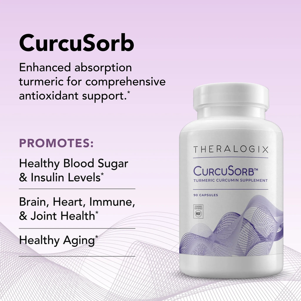 (90-Day Supplement High Theralogix CurcuSorb Curcumin Supply), Turmeric Complex Turmeric Absorption