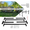 Wide Ladder Trucks Fit Roof Adjustable Vans ELITEWILL Cargo 4'-7' or Racks Enclosed Pickups for Trailers