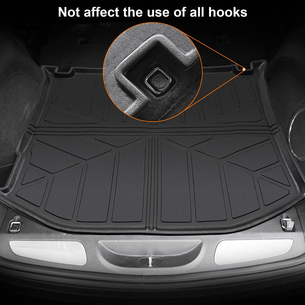 All Trunk Mat Cargo Rear Protector TPE Carpet Liner Rubber Cargo Custom Cherokee Jeep Black 2011-2022 Floor Car Fit Weather Grand