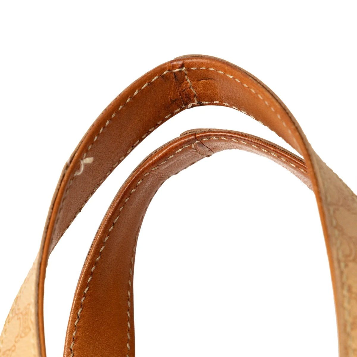 Tote Fabric Unisex Canvas Macadam Authenticated Coated Bag Celine (Good) Pre-Owned Brown