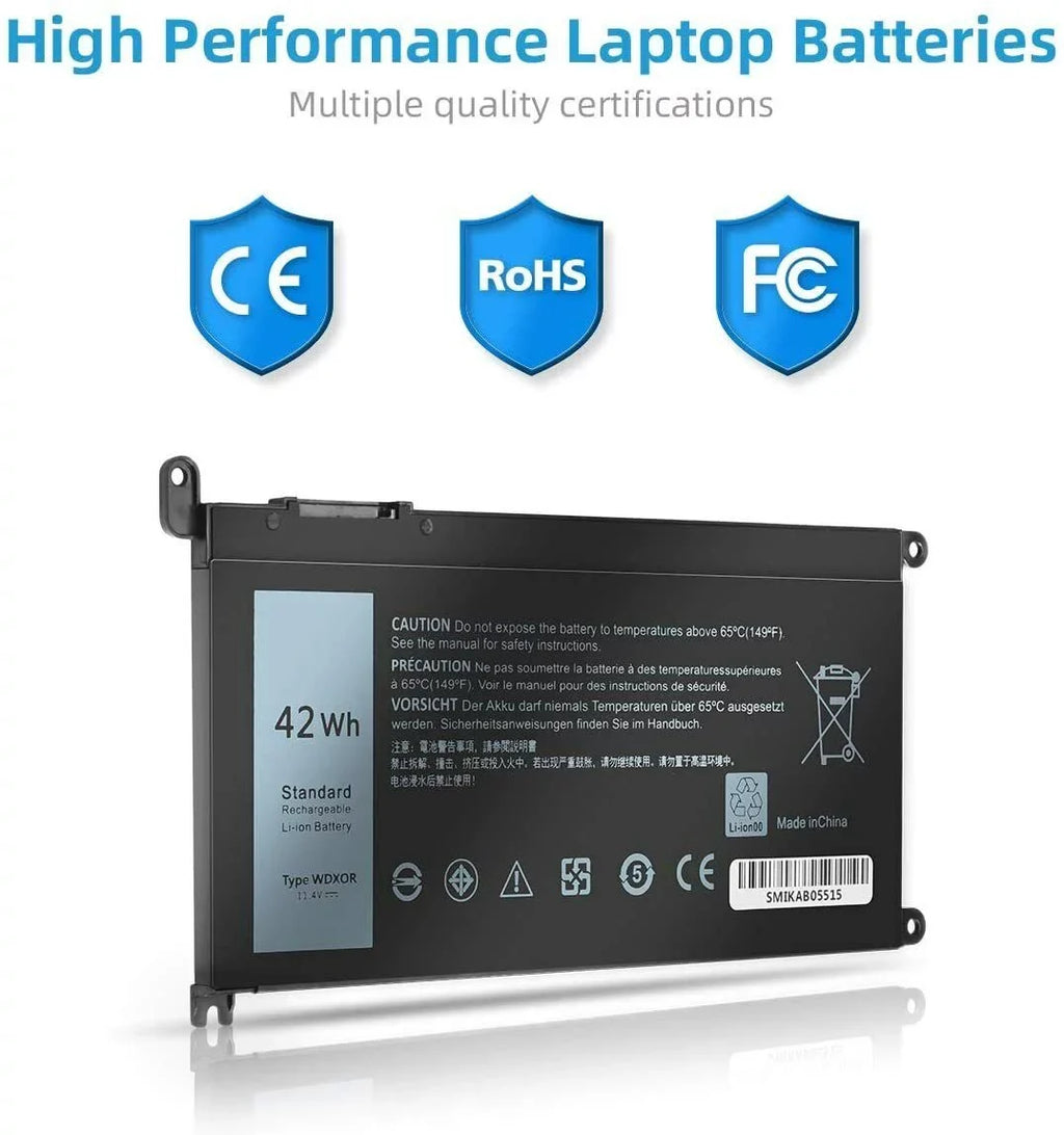 For FC92N 15 WDX0R 5568 7579 Battery 5567 5368 10x 7368 Inspiron 7569 13
