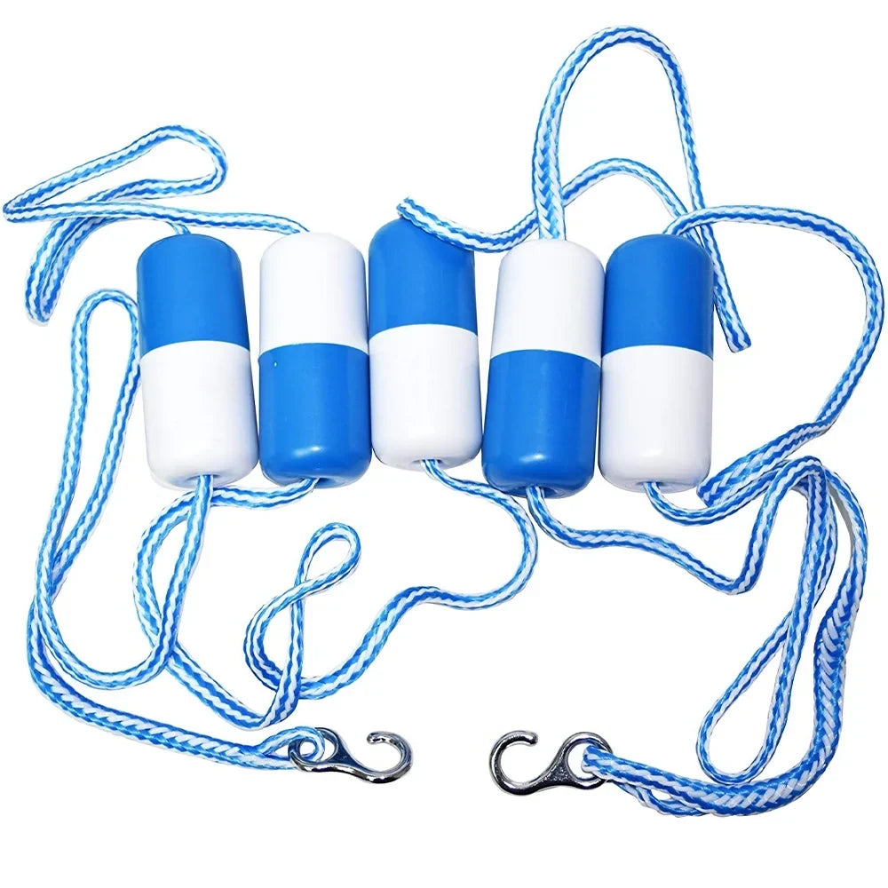 Devil Pool Rope 16" Blue Floats, Swimming and