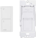 Lutron Home | White PJ2-2B-GWH-L01 Pico Caseta | Remote for On/Off Switch Switching Smart with Bracket Wallplate