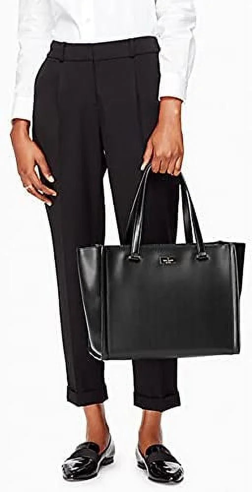 Regatta Handbag, New Spade York Leather Kate Black Vita Court