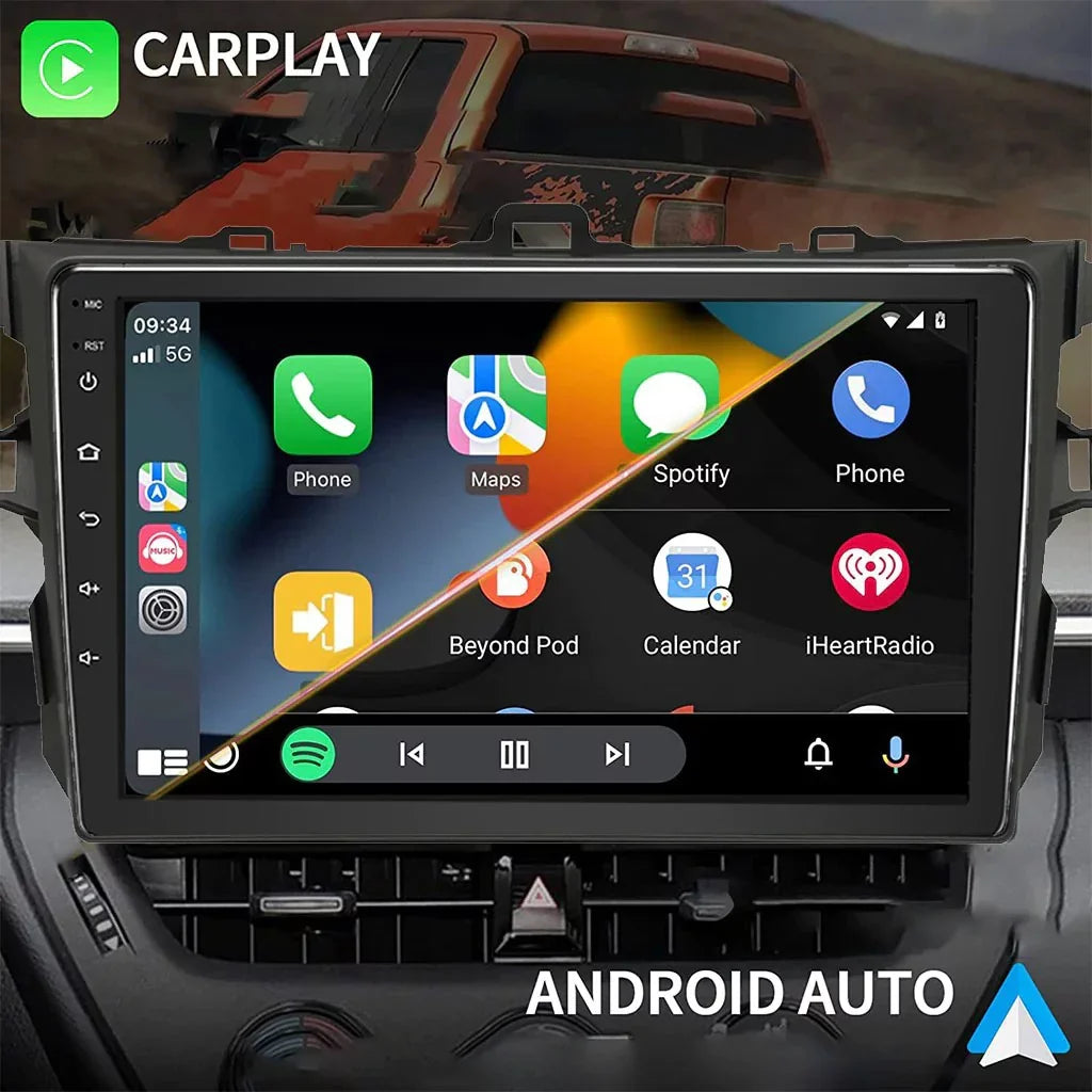 CarPlay&Android Auto,9 Stereo Car Double 12 Corolla Din GPS Compatible 08-12 Car FM&AM, Touch Inch Bluetooth, for Camera Binize Radio with Backup Android Support Navigation, Screen