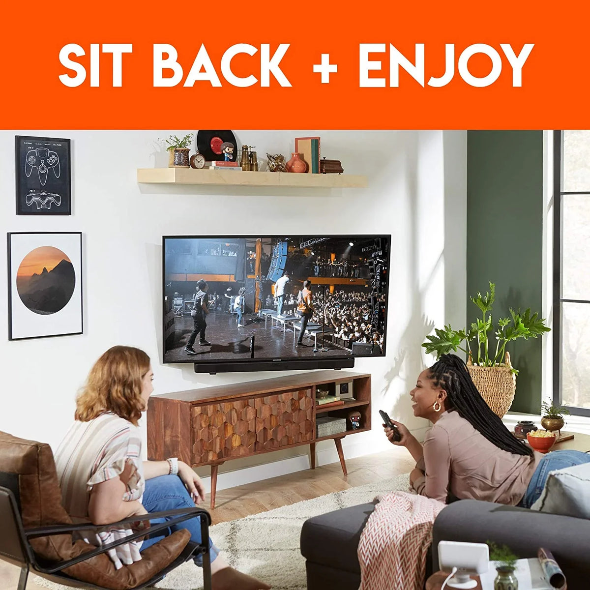 Bar - & Between & TVs Sound Vizio, Works Your ECHOGEAR TV Maximum - with with Brackets Atmos Dolby LG, Bose, Height Mounting & Compatibility Soundbar for for Speakers Adjust Depth More