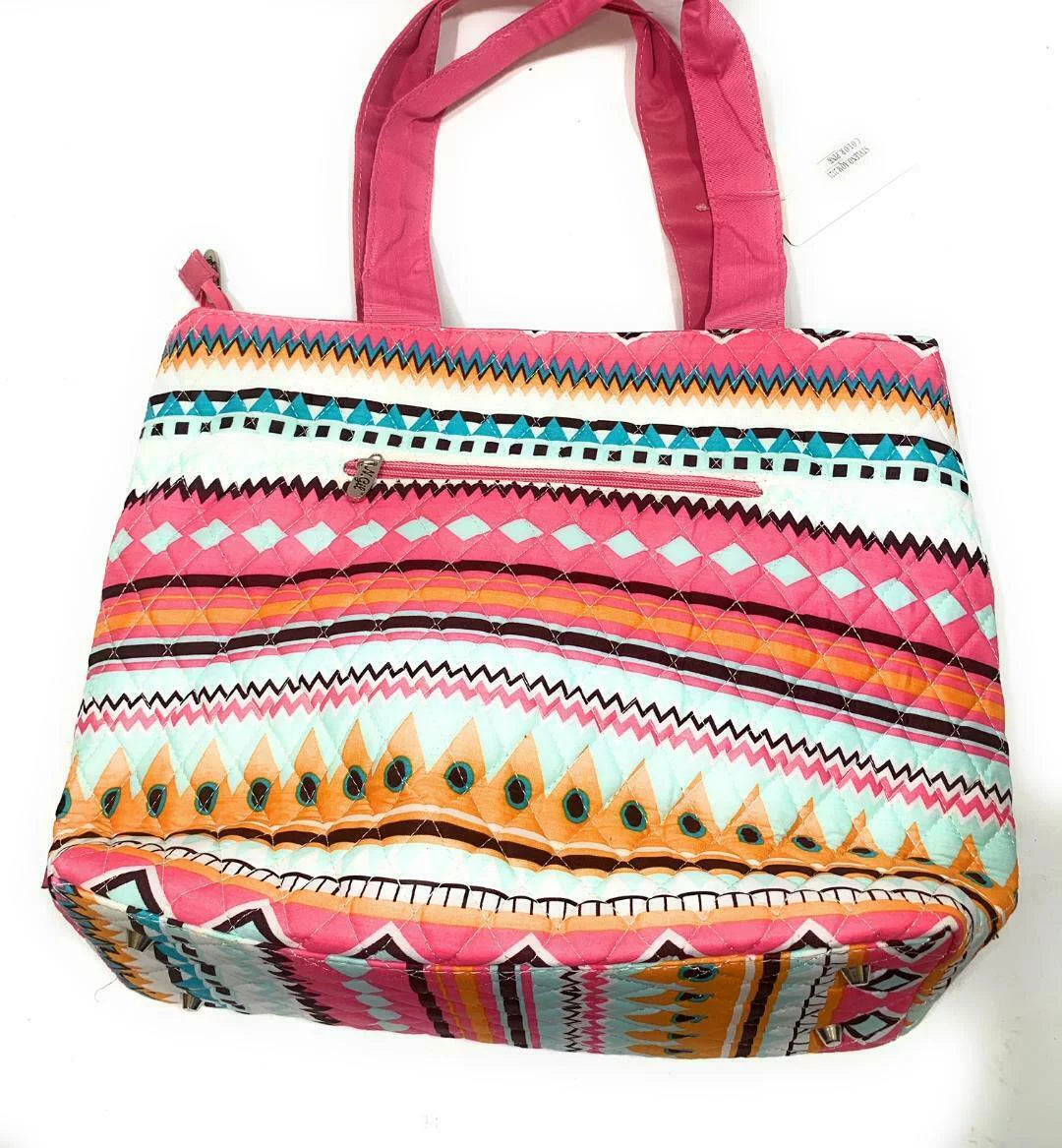 Pouch Set Girl Baby Pink Orange Aztec Bag Blue Serape Zipper Diaper Piece Changing Pad 3