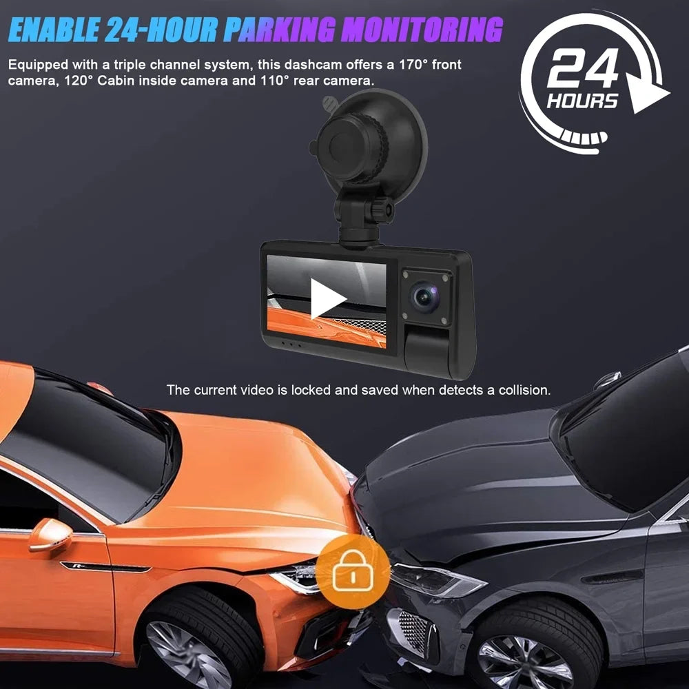 Enhanced Cam, Auto Dcenta Camcorder Recording Dash Safety Interconnection with Touched Car for WIFI Video Screen Mirror,
