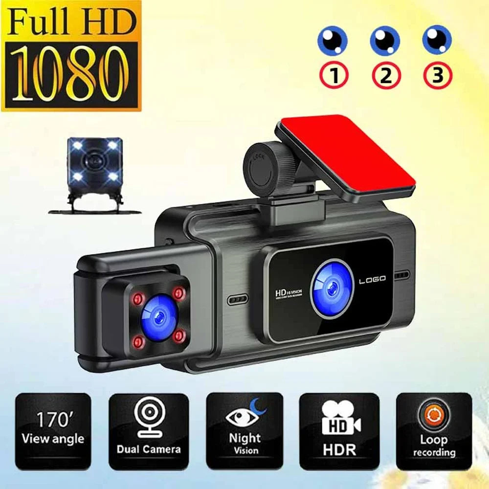 for and Video Recording Cam Parking Rearview with Anself Mirror Clear Car Dash Car