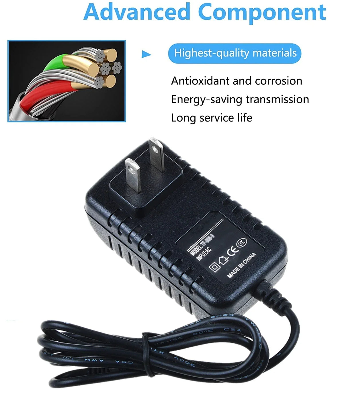 Supply Power Global TFK De Telefunken Bajazzo Replacement 105 Luxe Adapter Wall KONKIN BOO Deutschland for Radio AC Cord Charger Compatible PSU Mains Home