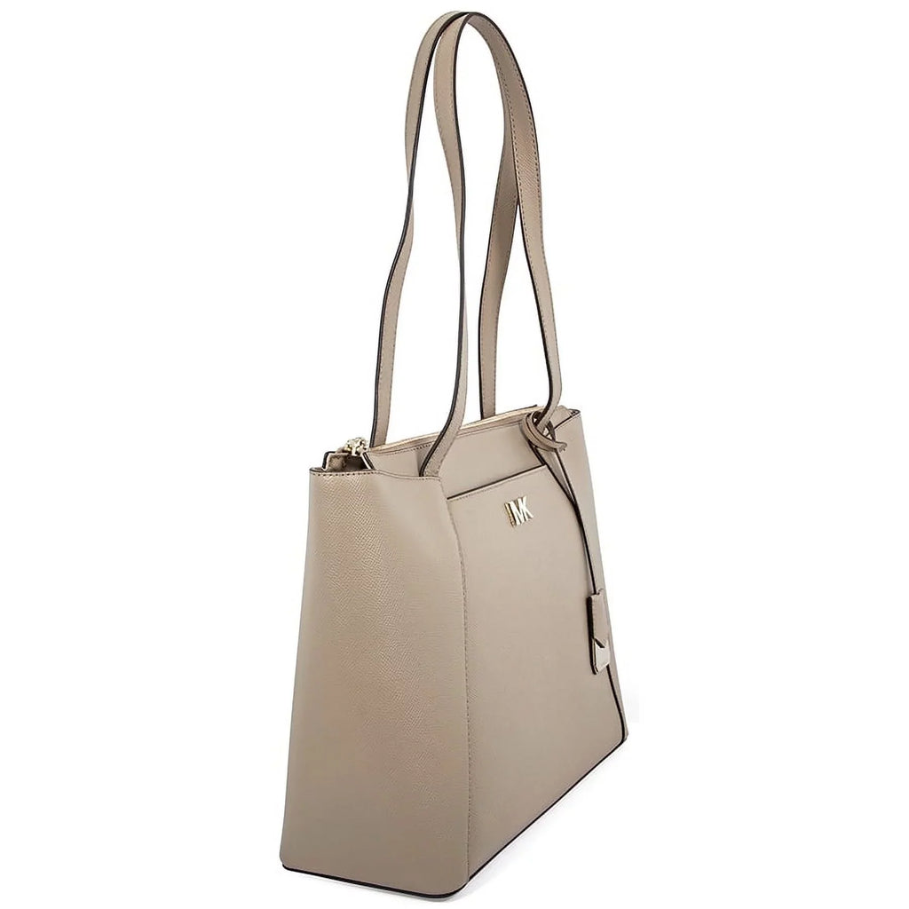 Maddie Michael Tote-Truffle Kors Medium Leather Crossgrain