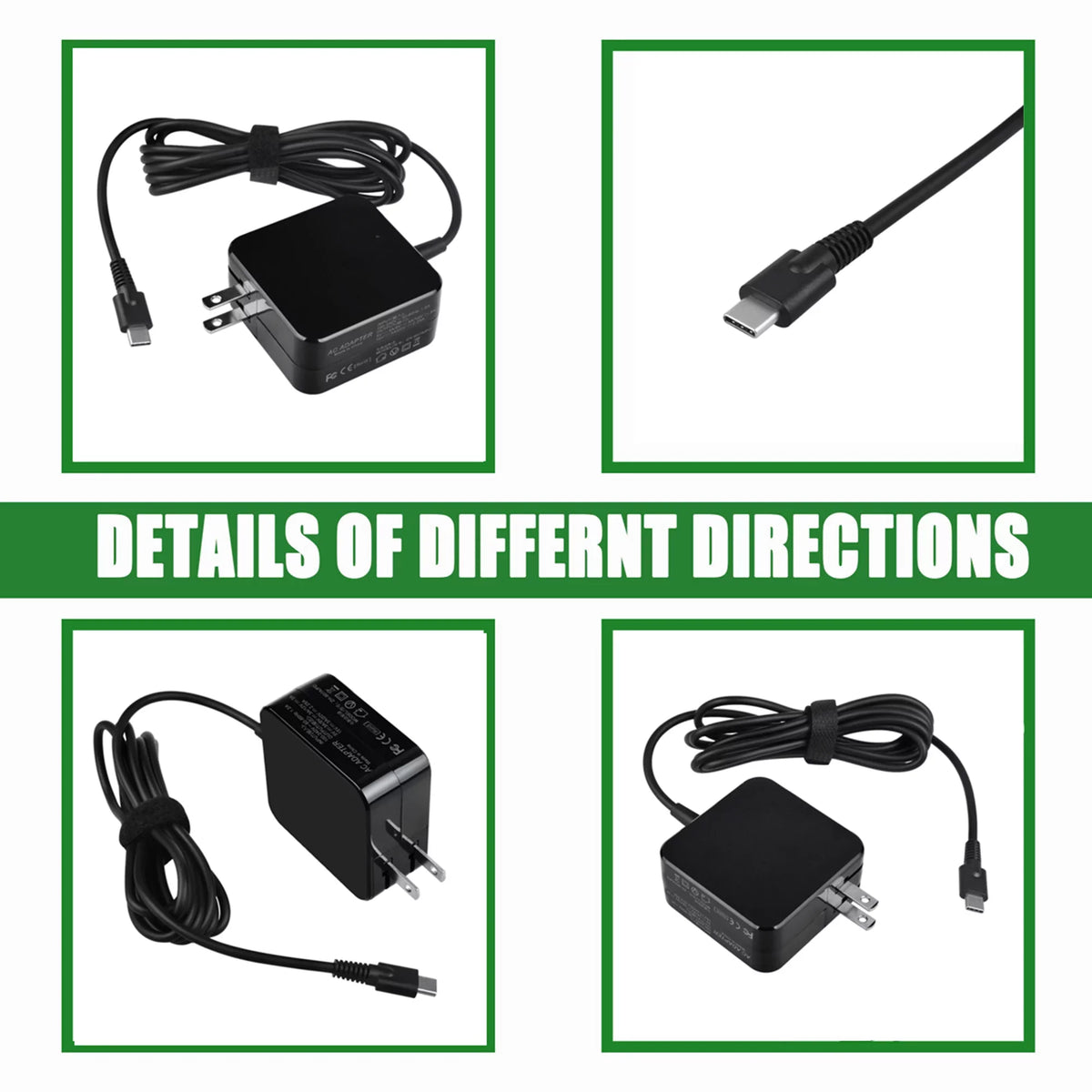 Type-C KONKIN BOO Type Gen MTK Replacement 2nd 300e 81QC 45W AC Chromebook Adapter Charger Lenovo Compatible for