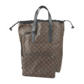 Pre-Owned Macassar Tote Monogram Collaboration Fujiwara Fragment Bag Brown (Good) Hiroshi Cover Black M43416 Light