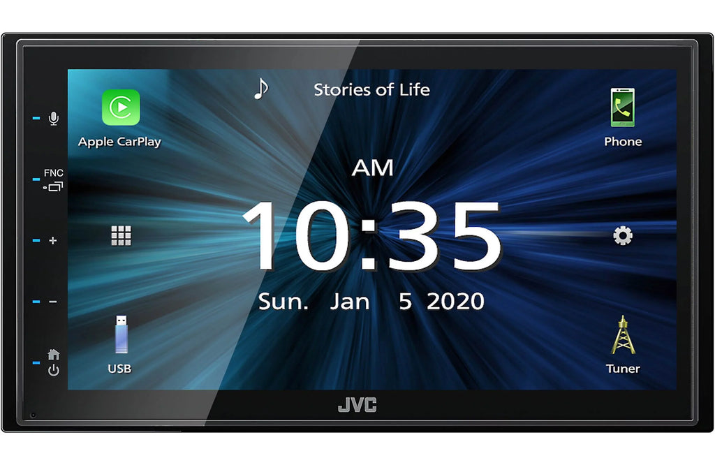 Touchscreen Phone & Rearview 6.75" Multimedia Camera Monitor+Absolute Magnet CAM880 fixed JVC KW-M56BT Receiver Holder w/ Digital