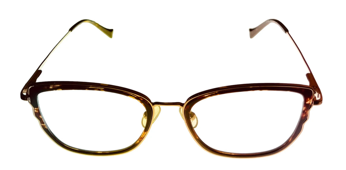Eyeglass Brand D116. Lucky Gold Butterly Metal Tortoise 54mm Women's