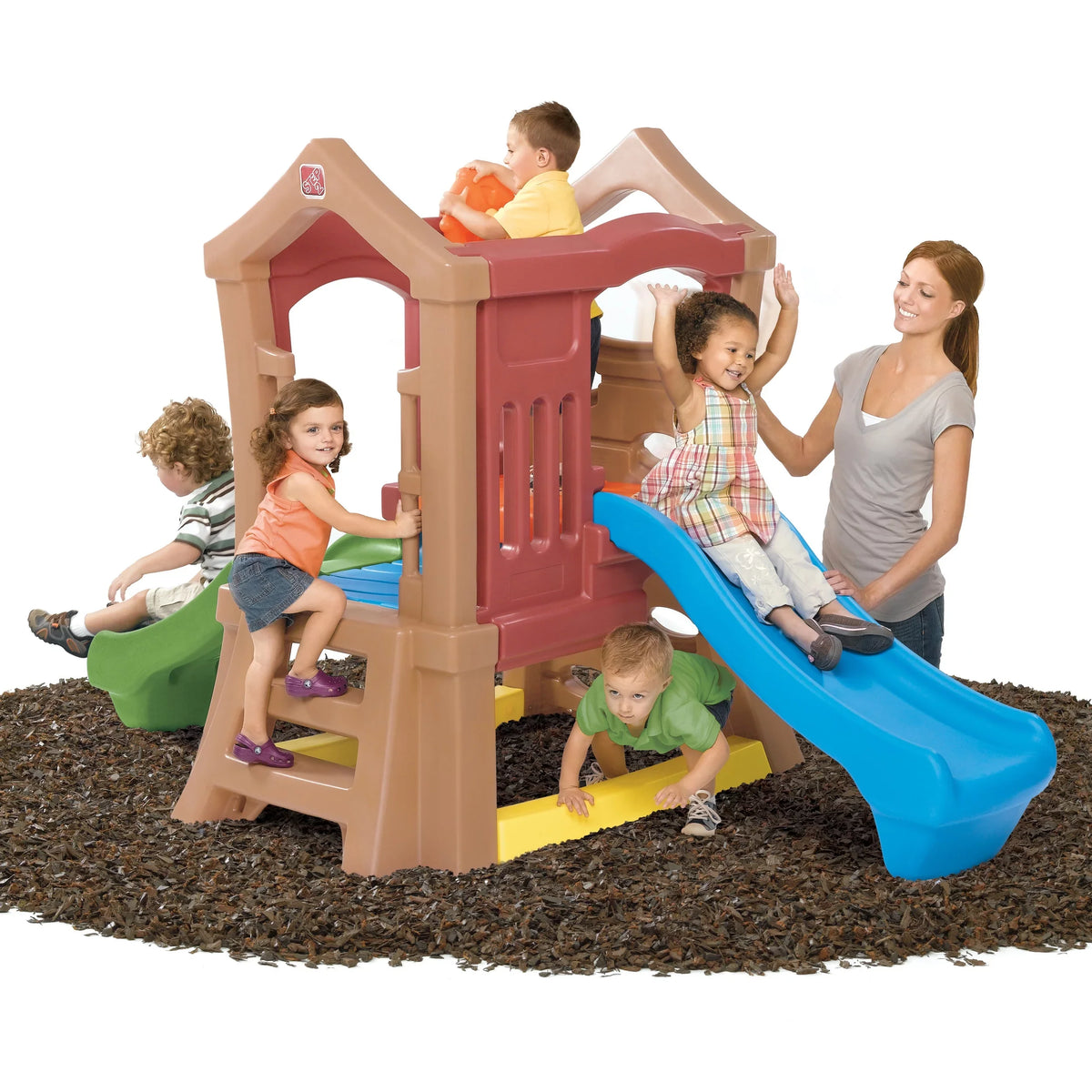 Play Up Double Toddlers Step2 Climber, Slide