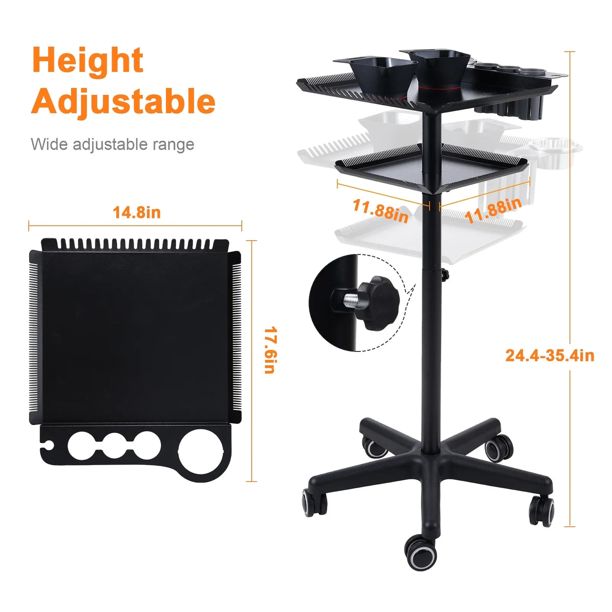 Spa Hair Cart Clinic Stand Stand Cart Beauty Station Hair Stylist Salon Salon Movable Beauty Trolley,Salon Cart Salon Salon On Salon Movable Clinic 2 Bestauty Salon Adjustable Station Salons Station