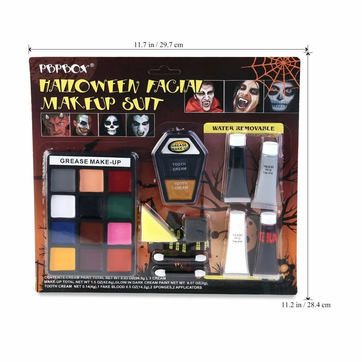 Halloween Vampire Makeup PBPBOX for Kit Face Paint Zombie