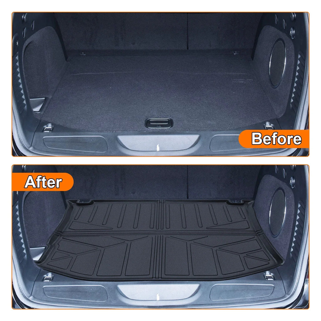 All Trunk Mat Cargo Rear Protector TPE Carpet Liner Rubber Cargo Custom Cherokee Jeep Black 2011-2022 Floor Car Fit Weather Grand