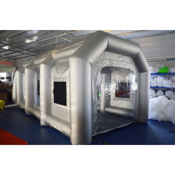 Blowers 2 Inflatable Painting 19.6*9.8*8.2ft Spray INTBUYING Tent Booth Paint with Cabin External Car Portable