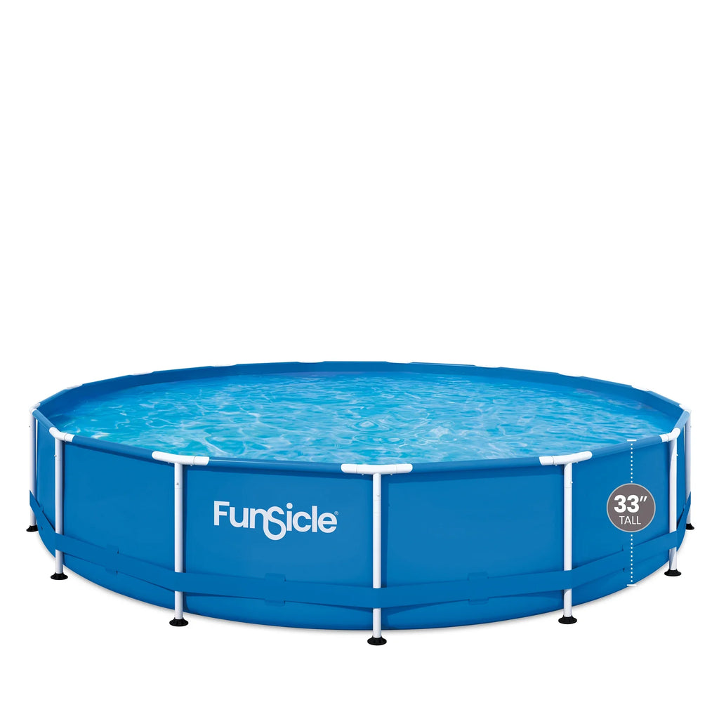 Round, with Swimming Frame ft Ground up 15 Filter Activity Pump, Pool, & 6 Age Funsicle Above