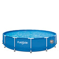 Round, with Swimming Frame ft Ground up 15 Filter Activity Pump, Pool, & 6 Age Funsicle Above