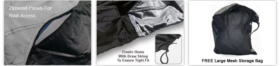 1997-2000 All SEA Cover Protects Trailerable And Rays, - Rain, For GTi Weather Includes UV - More! And DOO - Color Black Storage Sun, Straps Weatherproof from Jet - Ski Trailer / Bag GRAY