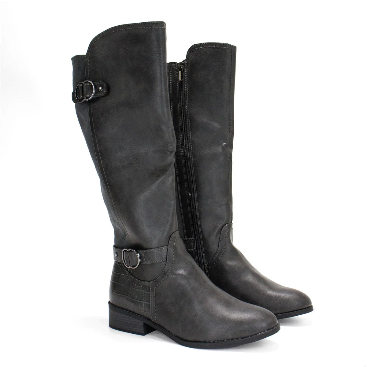 Extra Women's Boot, Karen Scott Leandraa Calf Riding US M Wide Grey,8