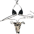 Up Panda Striped Bikini Swimsuit Women for Two Split Sexy Color Lace Swimsuits