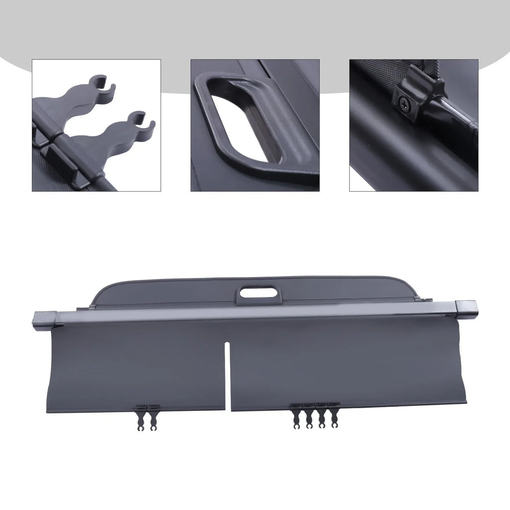 Wuzstar Shade Trunk Security Privacy Jeep Cover Area Cover Rear Shield Retractable Cargo Cherokee 2019-2021,Black for