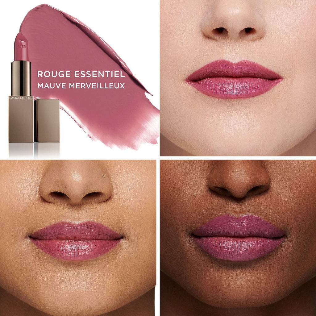 Silky Mauve Lipstick Essentiel Rouge Cream - - Mercier Merveilleux Laura mauve