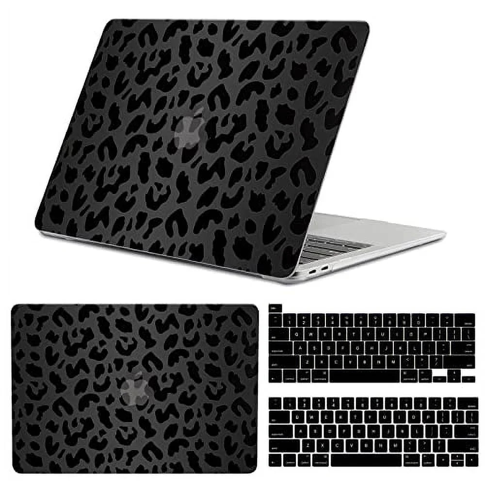 Pack GABraden /A2159/A2251/A2289/A1989/A1706)with M1 with Leopard Compatible Keyboard Print） 2 2018 and Shell（Black 2016 2019 Touch (A2338 Hard 2017 Protectors,Laptop Case,2020 ID pro 13 inch MacBook
