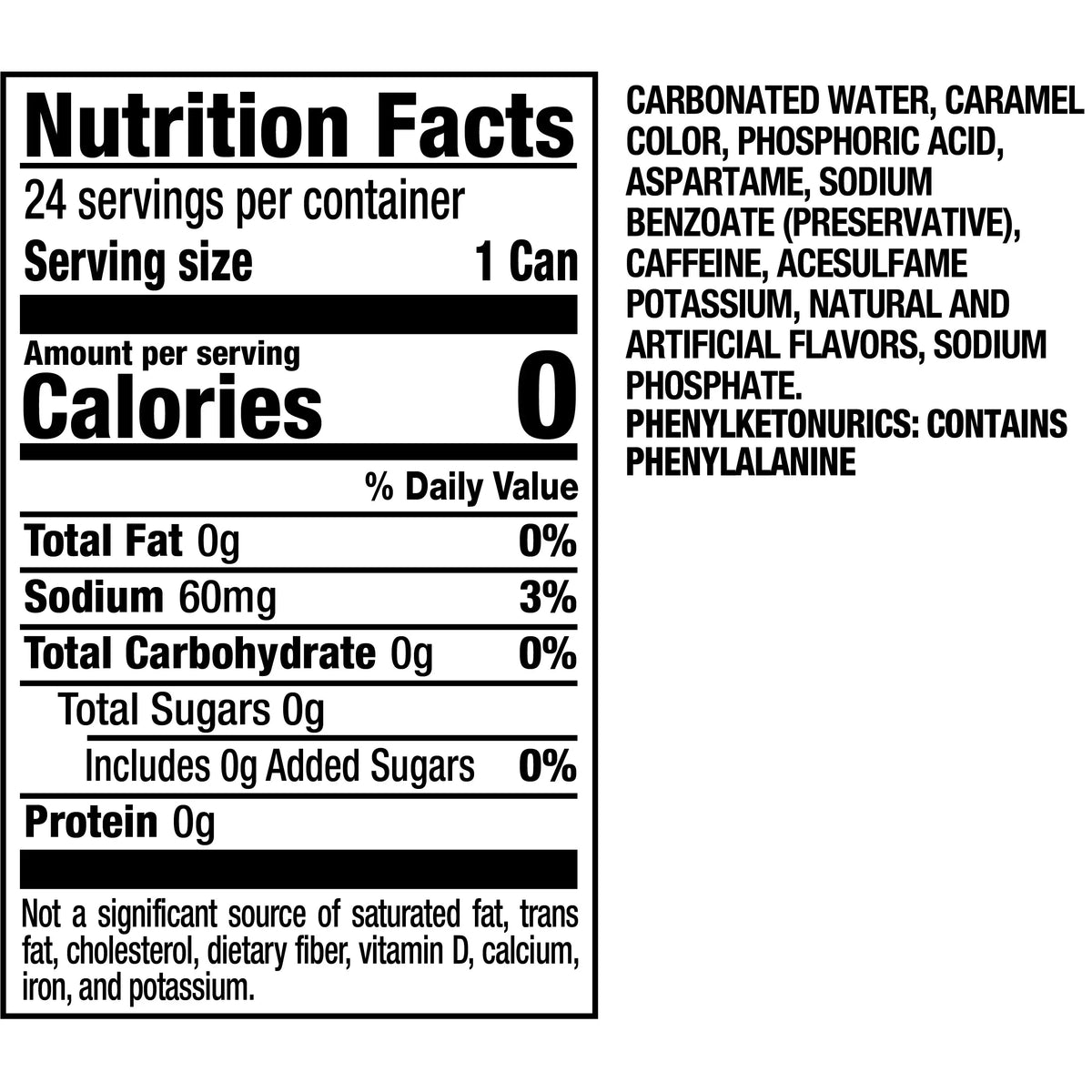 24 Soda Pepper Pack Dr Pop, oz, Cans fl Sugar Zero 12