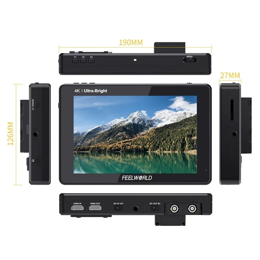 Panel Monitor, LUT7S Touchscreen 7 Video IPS FEELWORLD Brightness 2200nits Inch